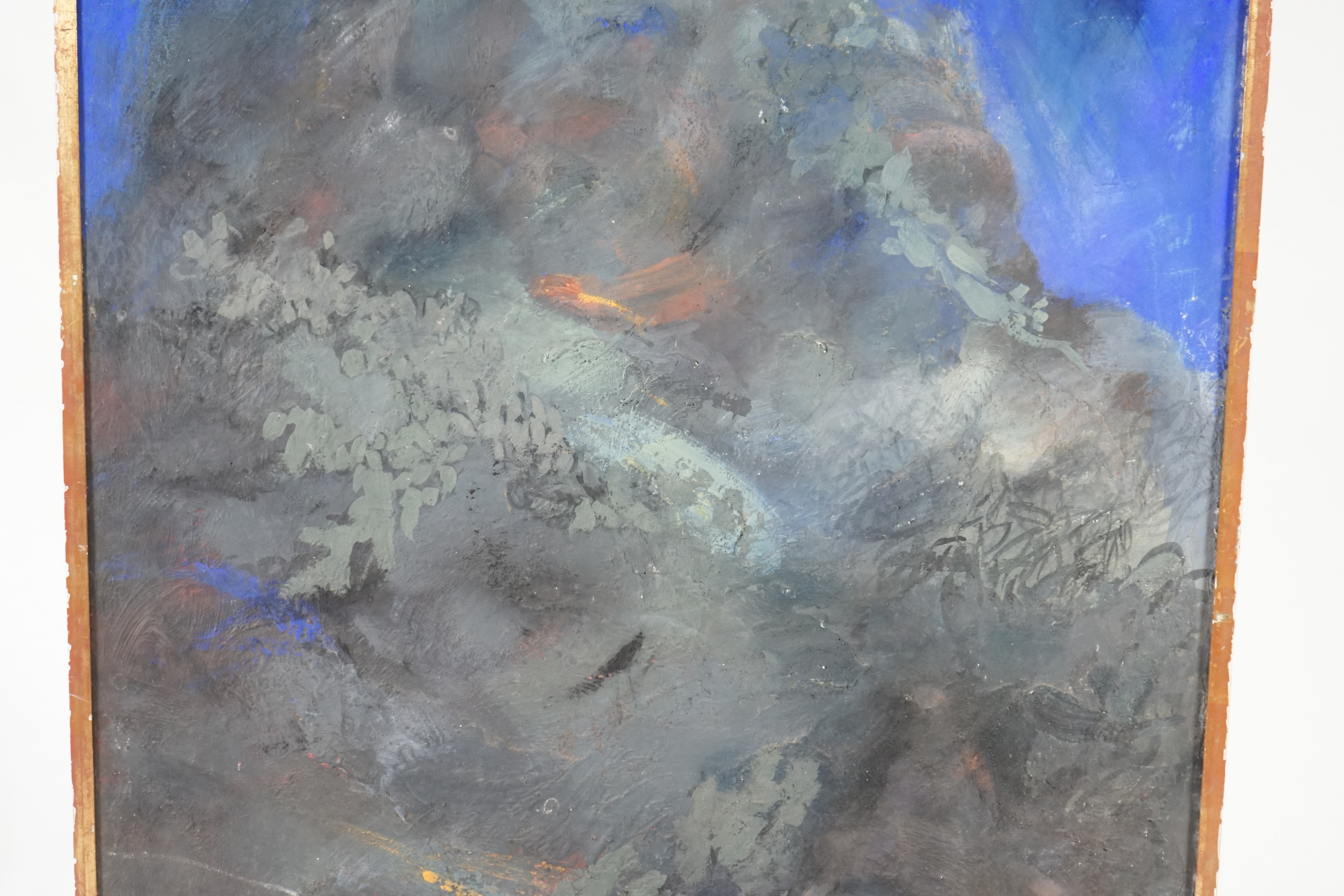 Anthony Fry (British, 1927-2016), Untitled landscape, impasto oil on board, 167 x 121cm